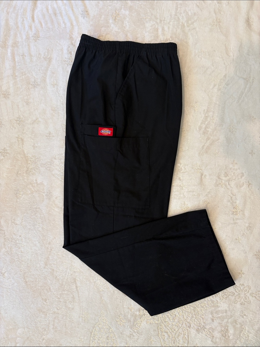 Dickies Women's Cargo Scrub Pants - Black (Size Medium Petite)
